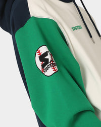 Starter Athletic Panel Hoodie Navy/Green