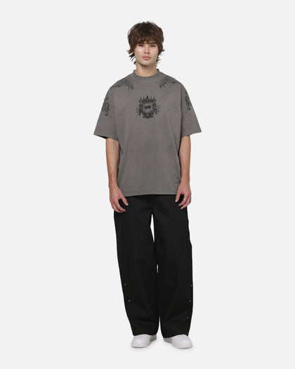 Saint Morta Heratic Boxy T-Shirt Washed Charcoal