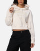 Tommy Jeans Women's Boxy Crop GMD Varsity Hoodie Ancient White