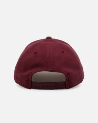 New Era Atlanta Braves 'Moleskin' 9FORTY A-Frame Snapback Maroon
