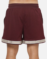 Adidas Warp Knit Shorts Maroon