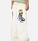 Ed Hardy Ultra Wide Leg Denim Jeans Off White/Yellow