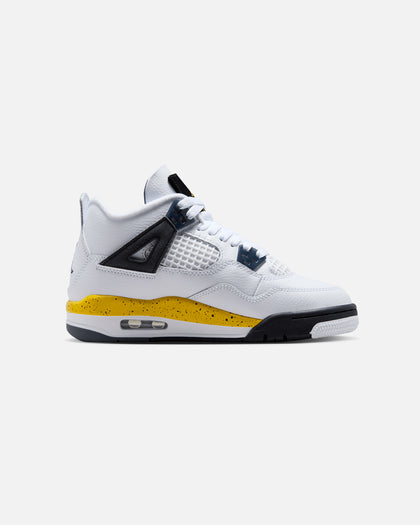 Jordan Kids' Air Jordan 4 Retro "Tour Yellow" (GS) White/Tour Yellow-White