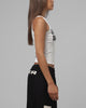 Loiter Women's Live Fast Die Young Rib Tank White