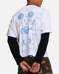 73Studio Disney Mickey Prototype II Long Sleeve T-Shirt White