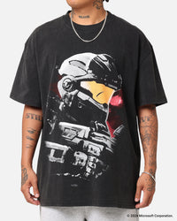 73Studio X Halo Halo Reach Vintage T-Shirt Black Acidwash