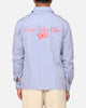 Carre Dice Club Long Sleeve Button Up Shirt Pinstripe