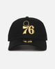 New Era Philadelphia 76ers 'NBA Black & Gold Embroidery' 9FORTY A-Frame Snapback Black/Gold