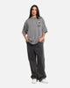 Carre Sacred Letter Mock Neck T-Shirt Washed Charcoal