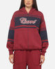 Carre Varsity Stripe Zip Hoodie Burgundy/Navy