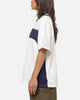 Carre Athletic Panel Crew T-Shirt Off White