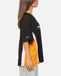 Mitchell & Ness McLaren Lando Norris Black Letter Jersey Black/Papaya