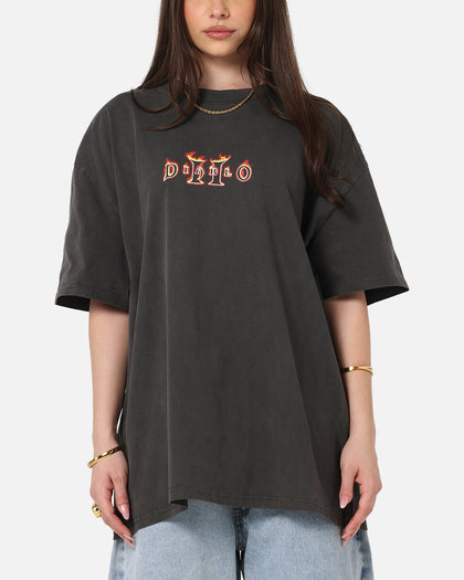 73Studio X Diablo Halloween Summer 2000 Vintage T-Shirt Black Wash