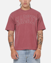 Market Big Stitch T-Shirt Oxblood