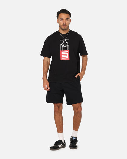 S Double Classic Cut Chino Shorts Black