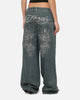 Ed Hardy Dragon Ultra Wide Jeans Mid Blue