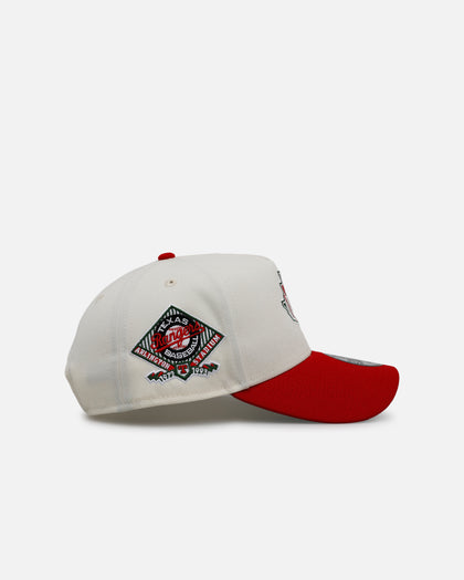 New Era Texas Rangers 'Strawberry' 9FORTY A-Frame Snapback Chrome/Red