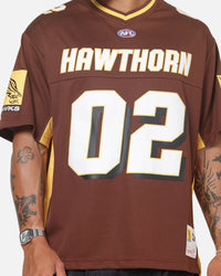 Mitchell & Ness Hawthorn Hawks AFL 02 Jersey Brown