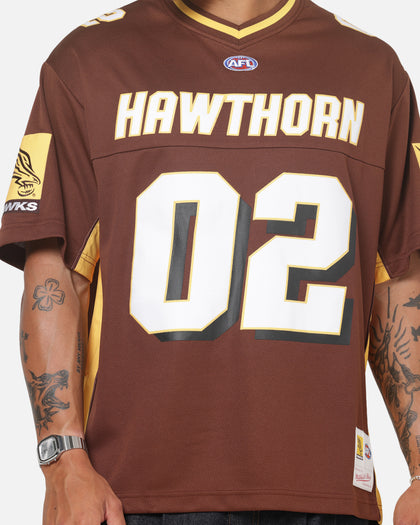 Mitchell & Ness Hawthorn Hawks AFL 02 Jersey Brown