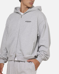 Represent Owners Club Zip Hoodie Ash Grey