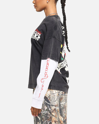 Ed Hardy Love Kills Layered Long Sleeve T-Shirt Black