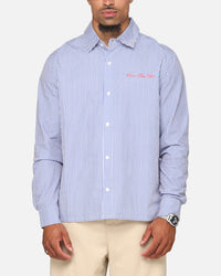 Carre Dice Club Long Sleeve Button Up Shirt Pinstripe