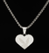 Playboy By House Of Auric Playboy Heart Pendant Sterling Silver
