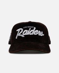 New Era Las Vegas Raiders 'Washed Black NFL Golfer' Corduroy Golfer Snapback Washed Black