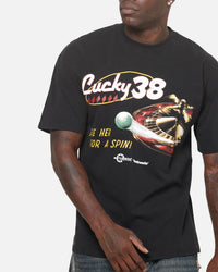 73Studio X Fallout Take Her For A Spin T-Shirt Black Acidwash