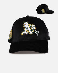 New Era Oakland Athletics 'Velvet Hearts' 9FORTY A-Frame Snapback Black