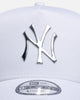 New Era New York Yankees 'White Silver' 9FORTY A-Frame Snapback White/Silver