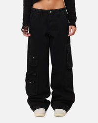 XXIII Women's Corporal Cargo Jeans Washed Black