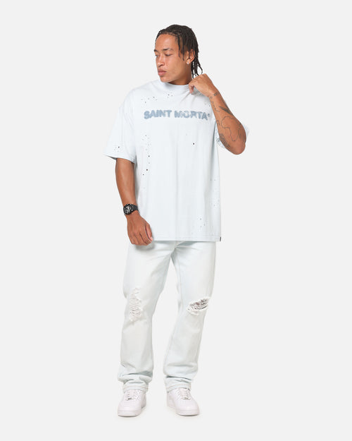 Saint Morta Apocalypse Boxy T-Shirt Washed Blue