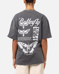 Rats Get Fat Butterfly Effect T-Shirt Charcoal