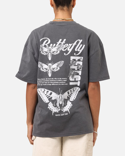 Rats Get Fat Butterfly Effect T-Shirt Charcoal