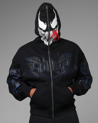 Loiter Marvel Venom Zip Through Hoodie Black