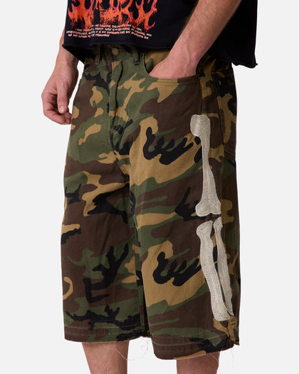 MNML Ultra Baggy Bone Shorts Camo