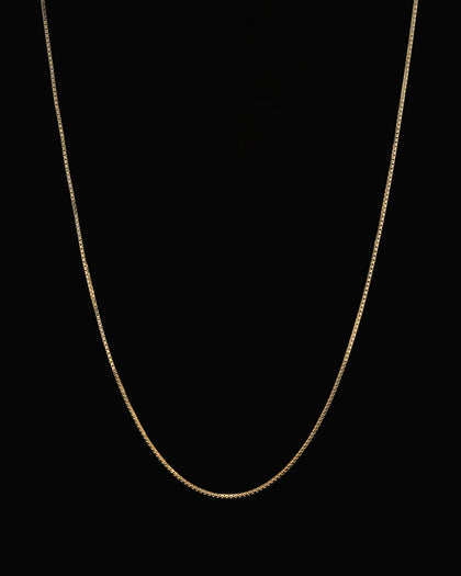 House Of Auric Micro Box Chain 18k Gold Vermeil