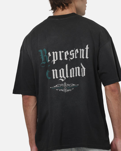 Represent Private Members T-Shirt Stained Black