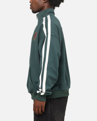 Carre Footie 1/4 Zip Crewneck Green/Off White