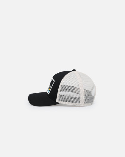 American Needle Twill Valin Patch Trucker Snapback Ivory/Black