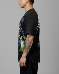 Loiter Marvel Venom Vintage T-Shirt Black Acidwash
