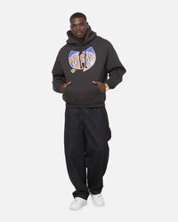 Mitchell & Ness New York Knicks X Wu Tang Logo Hoodie Faded Black