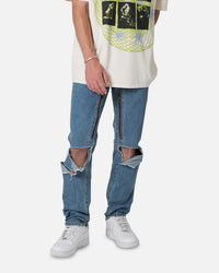 MNML D530 Zipper Denim Jeans Blue