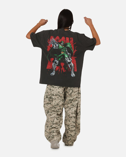 73Studio Marvel Fantastic Four Doctor Doom Heavy T-Shirt Black Wash