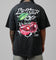 Loiter Cherry Pick Drop T-Shirt Black Acidwash