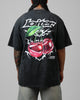 Loiter Cherry Pick Drop T-Shirt Black Acidwash