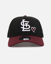 New Era St. Louis Cardinals 'Burgundy Hearts' 9FORTY A-Frame Snapback Black/Maroon