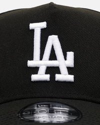 New Era Los Angeles Dodgers 'Easy Black And White' 9FORTY A-Frame Snapback Black/White