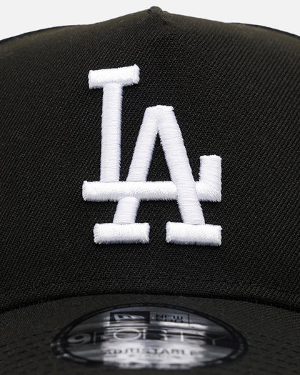 New Era Los Angeles Dodgers 'Easy Black And White' 9FORTY A-Frame Snapback Black/White